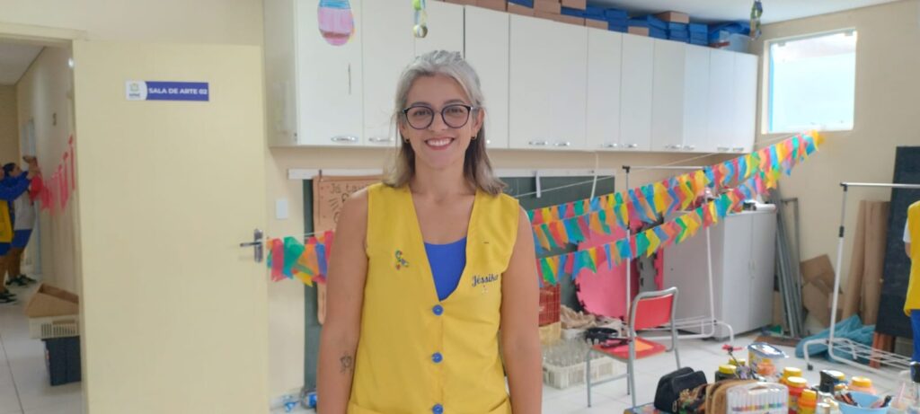 “Todo mundo pode vir", convidou a professora Jéssika Ramos Santos de Oliveira de Camargo.