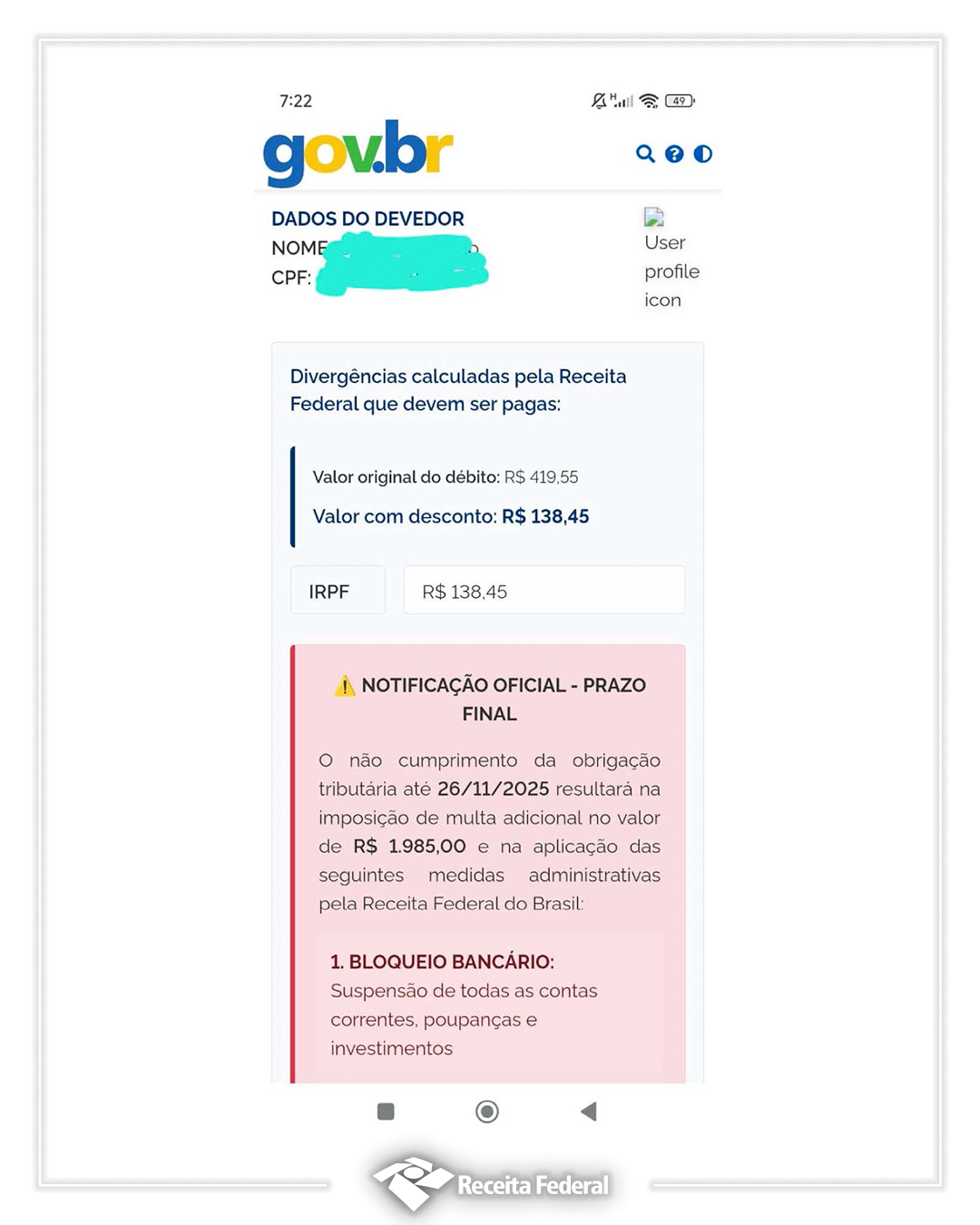 Foto: Receita Federal