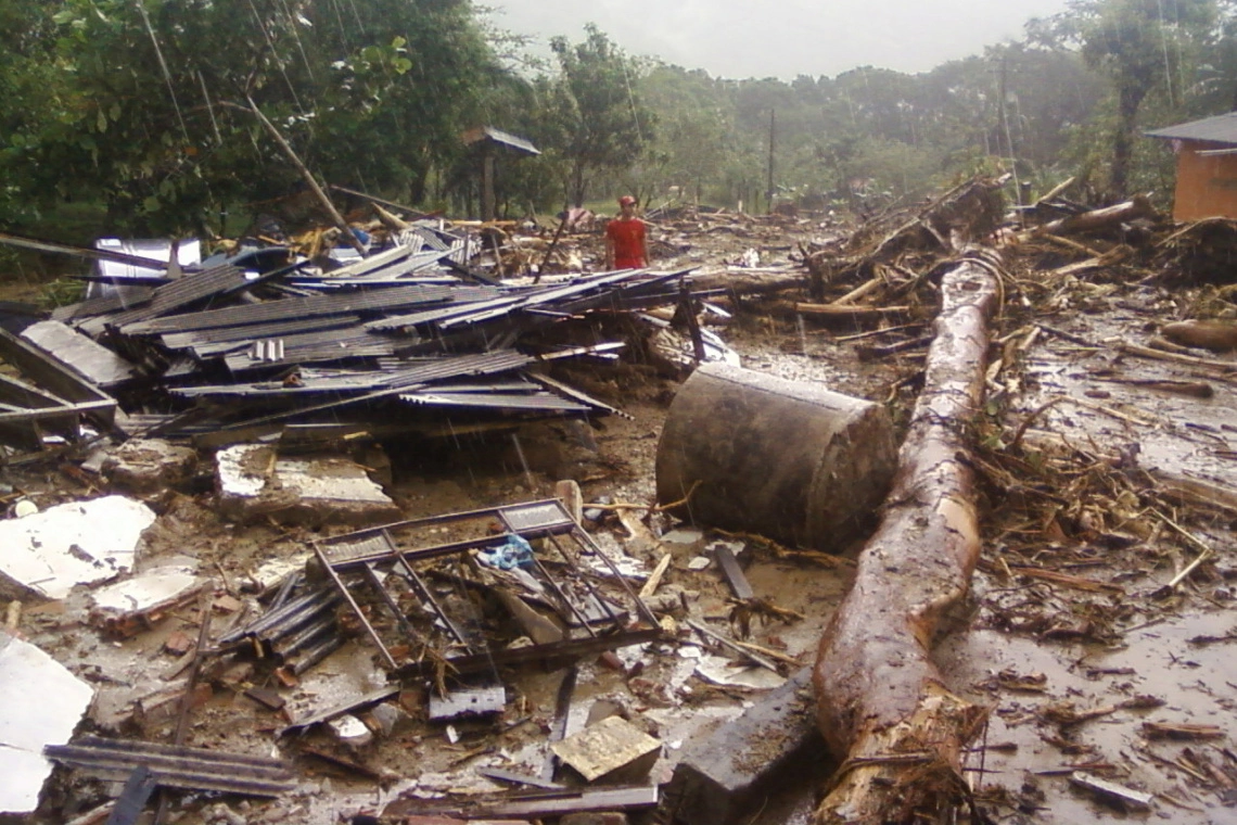 Marco na prevenção de desastres: 15 anos da maior tragédia do Litoral do Paraná (Foto: Arquivo/Defesa Civil)