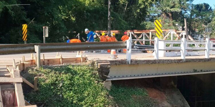 Estado reforma uma ponte e quatro pontilhões em Morretes