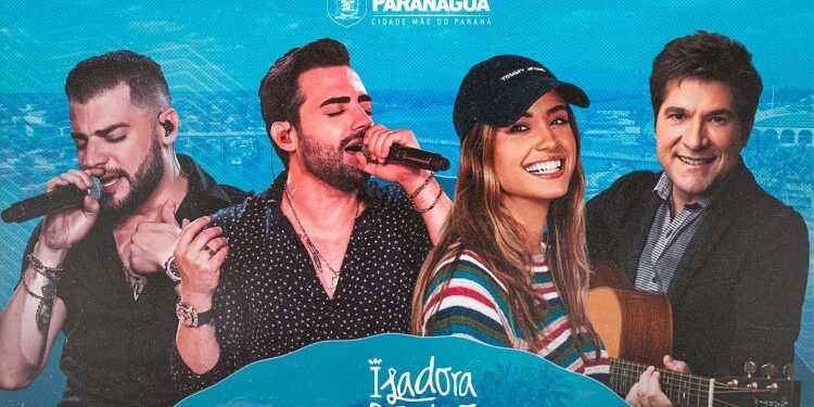 Shows nacionais de Guilherme & Benuto, Daniel e Isadora Pompeo acontecem em Paranaguá
