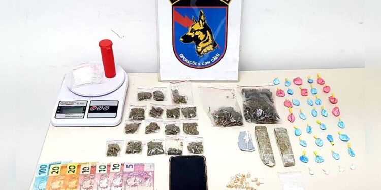 OPERAÇÃO ALBATROZ: Incursão em beco na Vila Guarani termina com apreensão de drogas e dinheiro