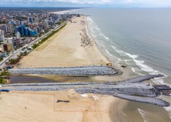 Revitalização da Orla de Matinhos avança com medidas de drenagem para minimizar impactos das chuvas