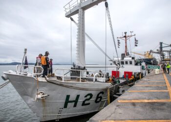 Navio que participou da 2° Guerra Mundial ancora em Paranaguá