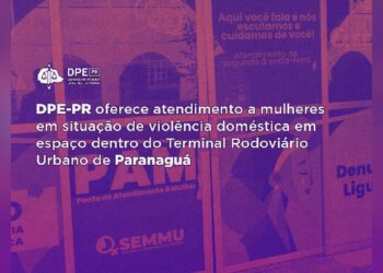 Defensoria do Paraná oferece atendimento a mulheres em situação de violência doméstica em espaço dentro do Terminal Rodoviário Urbano de Paranaguá