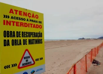 Moradores estão na bronca com paralisação das obras da Orla de Matinhos