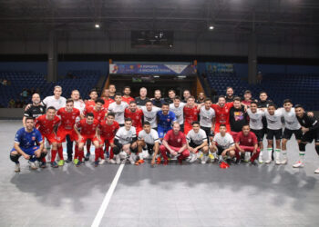 Seleção Brasileira sub-20 finalizou preparação para o Sul-Americano contra o Rio Branco Futsal