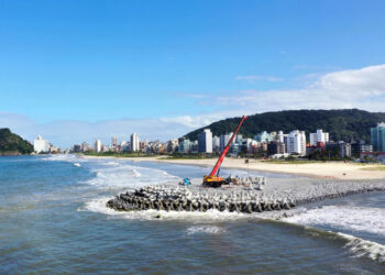 Com estruturas finalizadas, obras da Orla de Matinhos chegam a 86% de conclusão