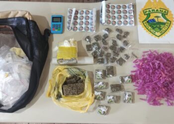 Discussão de casal termina com quase um quilo de maconha apreendido em Pontal do Paraná.