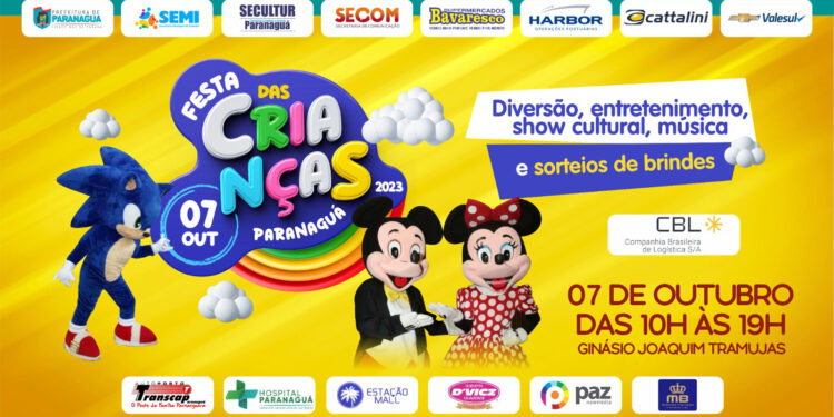 Festa das Crianças acontecerá no Ginásio Joaquim Tramujas