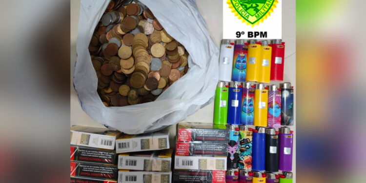 PM recupera mercadorias e dinheiro furtados em estabelecimento comercial de Guaratuba