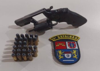 Briga de casal termina com arma de fogo apreendida pela PM em Pontal do Paraná