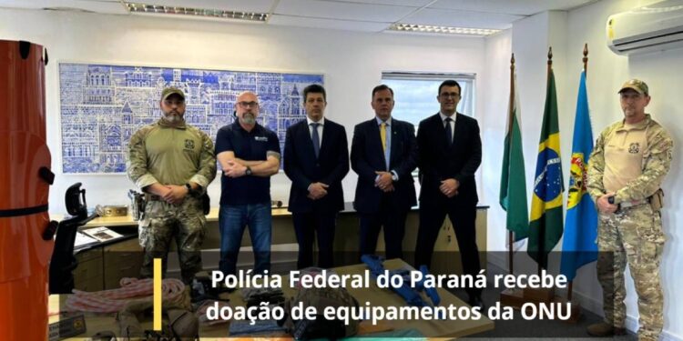 Polícia Federal do Paraná recebe doação de equipamentos da ONU