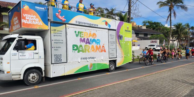 Passeio ciclístico é opção de exercício e lazer dentro do Verão Maior Paraná