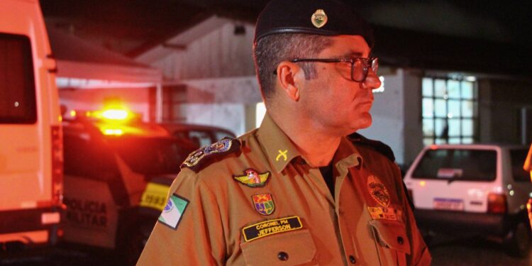 Comandante-Geral da PMPR participa de reunião a respeito de ações referentes às chuvas no Litoral Paranaense