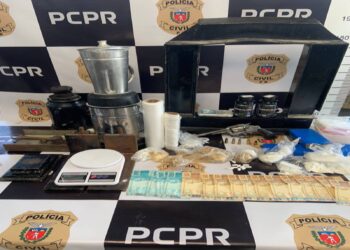 PCPR encontra laboratório de drogas durante cumprimento de mandado de prisão em Paranaguá