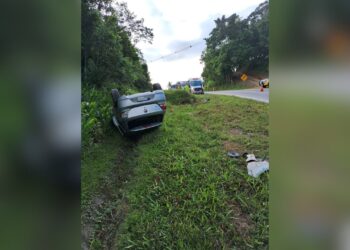 Capotamento na PR – 408 deixa três pessoas feridas