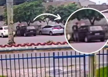 [VÍDEO] Crime à luz do dia: veículo é furtado no bairro Costeira em Paranaguá.