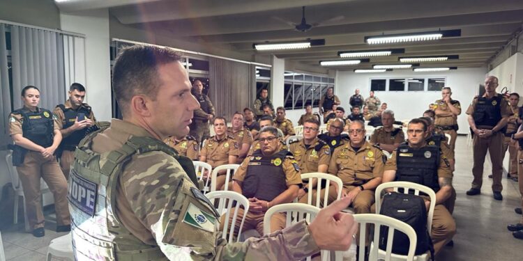 PMPR realiza exercício simulado de Combate aos Crimes Violentos contra o Patrimônio e Domínio de Cidades