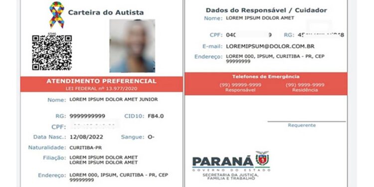 Governo do Estado promove mutirão em abril para emissão da Carteirinha do Autista
