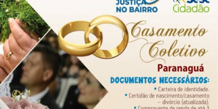 Inscrições prorrogadas para o Casamento Coletivo
