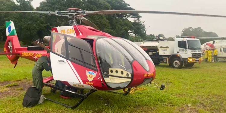 Apoio nas chuvas: Paraná envia força-tarefa do Corpo de Bombeiros e BPMOA ao Rio Grande do Sul