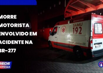 [VÍDEO] Motorista não resiste após grave acidente na BR- 277 e morre no HRL