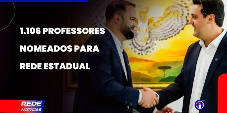 [VÍDEO] Governador assina decreto de nomeação de 1.106 professores para rede estadual