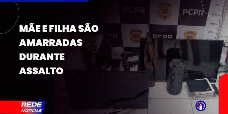 [VÍDEO] Mãe e filha são algemadas e amarradas durante assalto em Matinhos