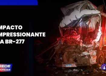 [VÍDEO] Acidente entre dois caminhões bloqueia a BR-277 em Paranaguá