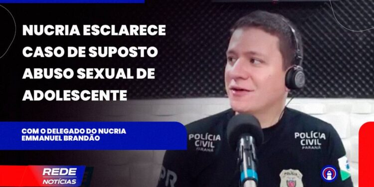 [VÍDEO] Delegado do NUCRIA Paranaguá, Emmanuel Brandão, esclarece caso envolvendo adolescente em Paranaguá