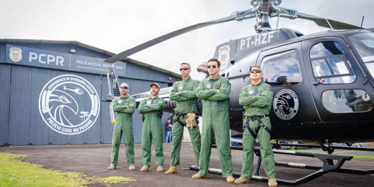 Polícia Civil do Paraná envia helicóptero e policiais para auxiliar o Rio Grande do Sul