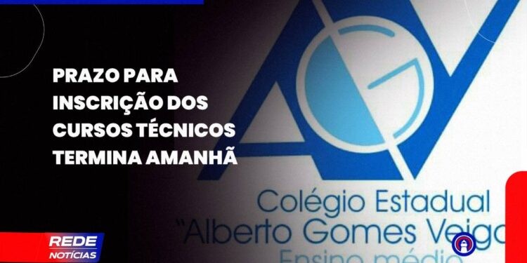 [VÍDEO] Amanhã é o último dia para se inscrever nos cursos técnicos do Colégio Estadual Alberto Gomes Veiga