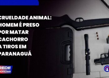 [VÍDEO] RPA prende homem que matou cachorro com tiros de pistola em Paranaguá