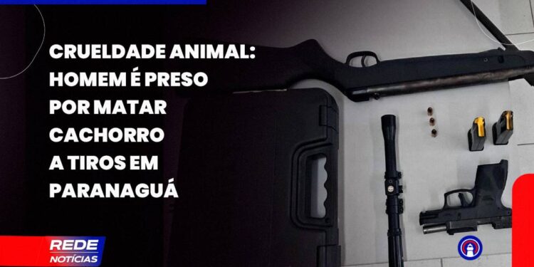 [VÍDEO] RPA prende homem que matou cachorro com tiros de pistola em Paranaguá