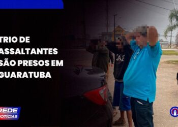 [VÍDEO] Três homens são presos após assaltarem uma panificadora em Guaratuba
