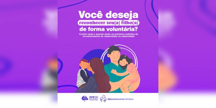 DPE-PR oferecerá o serviço de reconhecimento voluntário de paternidade e maternidade gratuito em Paranaguá