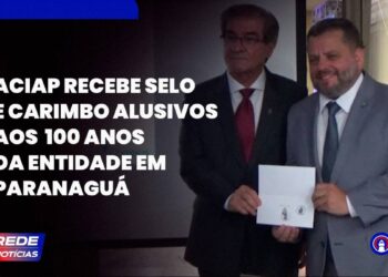 [VÍDEO] Entrega de Selo e Carimbo alusivo aos 100 anos da Aciap é realizada em Paranaguá