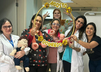 Agosto Dourado: ações no Litoral reforçam importância do aleitamento materno