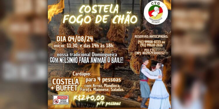 [VÍDEO] Tradicional Costela Fogo de Chão acontecerá no domingo no CTG Desgarrados do Pago