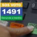 SOS Voto: cidadão pode denunciar mentiras sobre o processo eleitoral pelo 1491