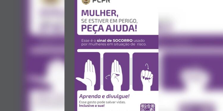 PCPR inicia ação para combater violência contra mulher com divulgação de sinal de socorro