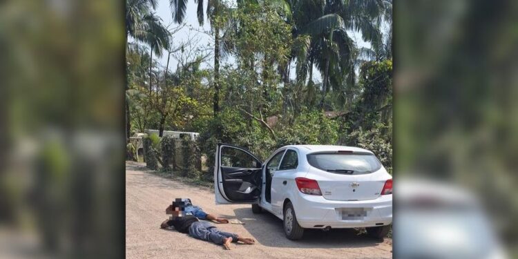 [VÍDEO] Criminosos que renderam motorista de aplicativo em Paranaguá são presos pela PM em Morretes