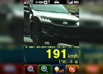 PRF flagra SUV a quase 200 km/h no Paraná