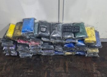 [VÍDEO] Patrulha Costeira encontra tabletes de cocaína boiando na baía de Paranaguá