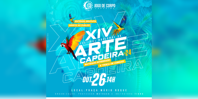 14° Festival Nacional da Arte Capoeira acontece neste sábado, 26, em Paranaguá