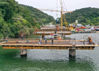 Dentro do cronograma, obras da Ponte de Guaratuba chegam a 22,6% de execução