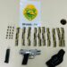 Polícia Ambiental apreende pistola e mais de 300 munições durante abordagem em Guaratuba