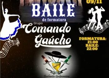 [VÍDEO] Formatura e bailão ao vivo agitarão CTG Desgarrados do Pago