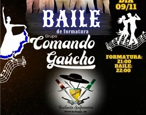 [VÍDEO] Formatura e bailão ao vivo agitarão CTG Desgarrados do Pago